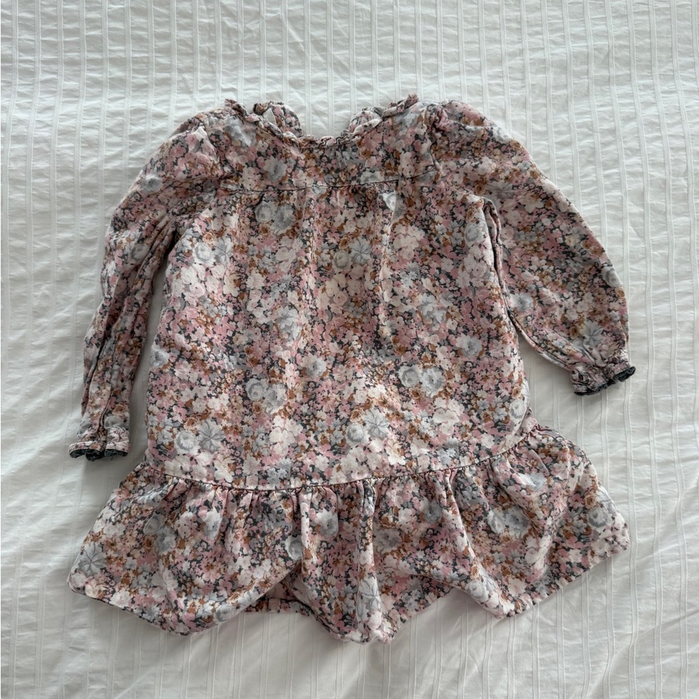 Janie and Jack Floral Long Sleeve Dress